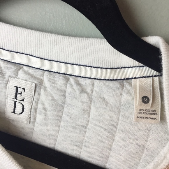 ED Quilted Crewneck Sweatshirt Sz Medium - Picture 3 of 9